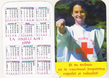 bnk cld Calendar de buzunar 1999 - Crucea Rosie foto