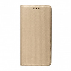 Husa BookCover Smart pentru Huawei P9 Lite Mini Auriu foto