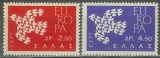 Europa-cept 1961 - Grecia 2v.neuzat,perfecta stare(z)