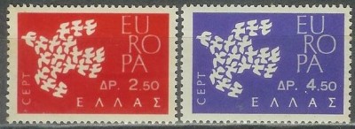 Europa-cept 1961 - Grecia 2v.neuzat,perfecta stare(z) foto