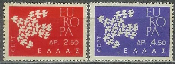 Europa-cept 1961 - Grecia 2v.neuzat,perfecta stare(z)