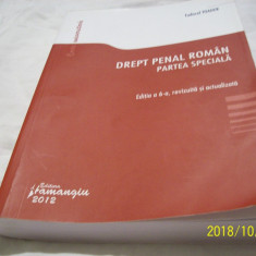 drept penal roman,partea speciala-ed a 6-a,an 2012