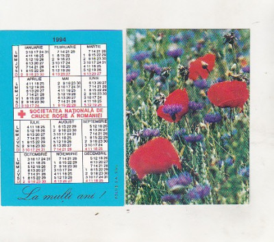 bnk cld Calendar de buzunar 1994 - Crucea Rosie foto
