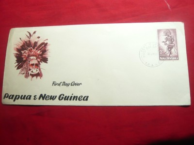 Plic FDC -Dansator bastinas -Papua Noua Guinee 1961 foto