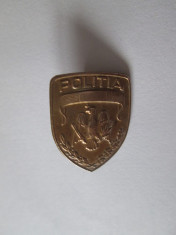 Insigna rever 20 X 15 mm Politia romana anii 90 foto