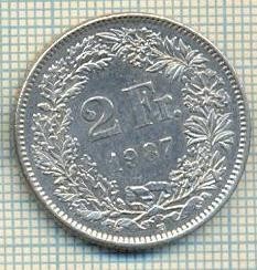 11605 MONEDA - ELVETIA - 2 FRANCS - ANUL 1987 B -STAREA CARE SE VEDE foto