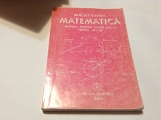 MATEMATICA , MANUAL PENTRU CLASA A IX-A PROFIL M1 , M2 de MIRCEA GANGA , 2000 foto