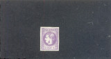 RO-0057=Lp 22a=Romania 1868-4 bani violet-hartie galbuie,nestampilat,SARNIERA, Regi