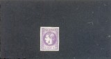 RO-0057=Lp 22a=Romania 1868-4 bani violet-hartie galbuie,nestampilat,SARNIERA