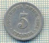 11596 MONEDA - GERMANIA - 5 PFENNIG - ANUL 1875 A -STAREA CARE SE VEDE