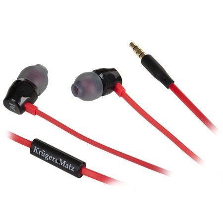 CASTI CU MICROFON D10 ROSU KRUGER&MATZ CASTI CU MICROFON D10 ROSU KRUGER&MATZ