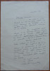 Scrisoare olografa a lui Valentin Silvestru, 1994