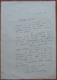 Scrisoare olografa a lui Valentin Silvestru, 1994