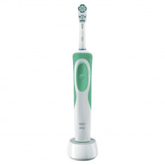 Periuta de dinti electrica Oral-B Vitality Dual Clean, reincarcabila, 1 program, 1 cap, Alb/Verde foto