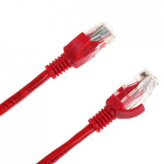 PATCHCORD UTP CAT 5E 5M ROSU INTEX foto