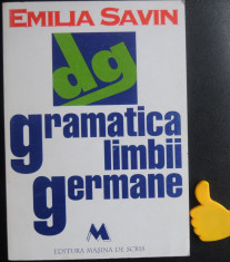 Gramatica limbii germane Emilia Savin foto