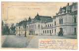 4122 - ORADEA, Railway Station, Romania - old postcard - used - 1904, Circulata, Printata