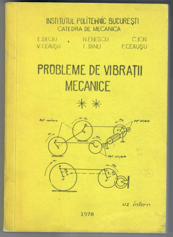 Probleme de vibratii mecanice, vol 2 | arhiva Okazii.ro