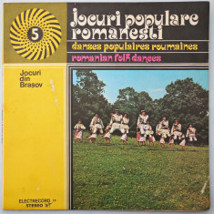 DISC LP VINYL - JOCURI POPULARE ROMANESTI - JOCURI DIN BRASOV foto