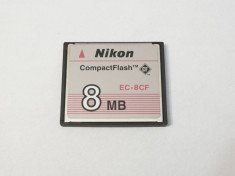 Card memorie Compact Flash CF 8 MB Nikon foto