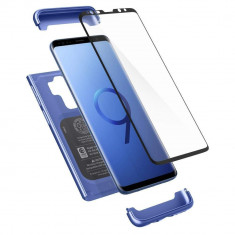 Husa Originala Spigen 360 Grade Thin Fit Samsung Galaxy S9+ Plus Cu Folie Sticla Curbata Inclusa ,blue Coral foto