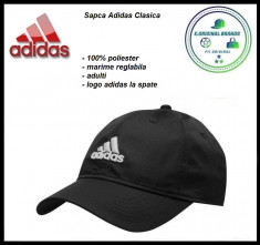 In Stoc! Sapca Adidas Golf Neagra - Reglabila - Poliester - Cod 393025 foto