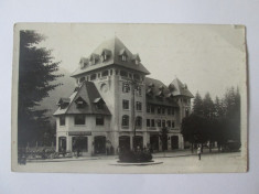 Carte postala foto Sinaia:Park Hotel,Bonboneria Palatului,Librarie Papetarie1931 foto