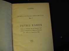 PETRU RARES-BIBLIOTECA ISTORICA-DOMN AL MOLDOVEI-I. URSU- foto