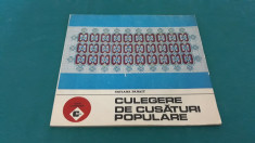 CULEGERE DE CUSATURI POPULARE/ TATIANA PANAIT/ 1989 foto