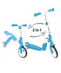 Trotineta transformabila 2 in 1 Motion - Kidz Motion - Albastru foto