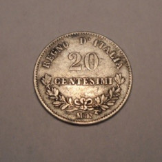 Italia 20 Centesimi 1863