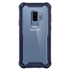 Husa Premium Originala Spigen 360 Grade Hybrid Samsung Galaxy S9+ Plus Cu Folie Sticla Curbata Inclusa Deepsea Blue foto