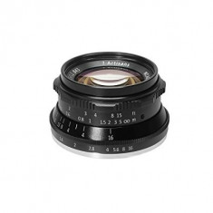 Obiectiv manual 7Artisans 35mm F1.2 negru pentru Olympus si Panasonic MFT M4/3-mount foto