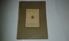 PETRONIUS - SATYRICON Ed.1923 foto