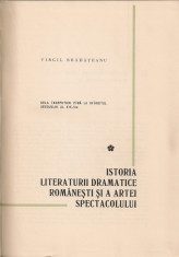 BRADATEANU - ISTORIA LITERATURII DRAMATICE ROMANESTI SI A ARTEI SPECTACOLULUI foto