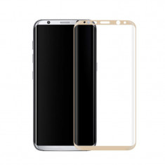 Folie Sticla Securizata 9h 3d Full Cover Samsung S8 G950f Gold foto