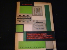 TRANSFORM. DIRECTA A DIFERIT. FORME DE ENERGIE IN ENERG. ELECTRICA SI MECANICA foto