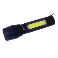 Mini lanterna Q-511, 10 x LED, incarcare USB, 3 trepte iluminare foto