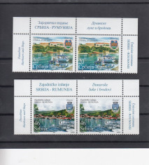 ROMANIA 2007 LP 1790 e EMISIUNE COMUNA SERBIA-ROMANIA 2 SERII MNH foto