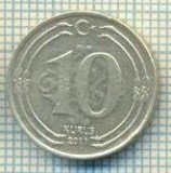 11667 MONEDA- TURCIA - 10 KURUS -ANUL 2011 -STAREA CARE SE VEDE