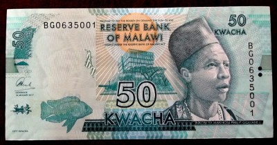 Malawi 50 Kwacha 2017 UNC necirculata ** foto