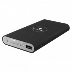 Baterie Externa Wireless 10000 mAh negru cu USB, 2.1A C240 foto