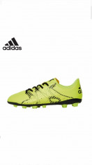 adidas Copii X 15.4 FG Ghete Fotbal Iarba Galben Negru foto