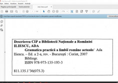 Ada Iliescu-Gramatica practica a Limbii Romane PDF foto