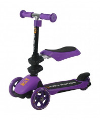 Trotineta reglabila 3 in 1 Motion - Kidz Motion - Violet foto