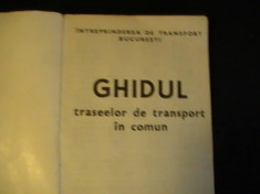 GHIDUL TRASEELOR DE TRANSPORT IN COMUN-I.T.B./1982- foto