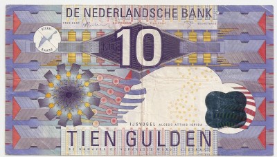 OLANDA 10 GULDENI 1997 F foto