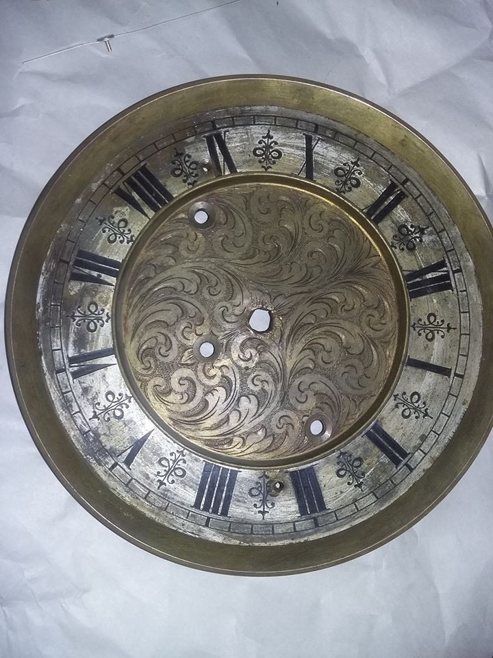 Cadran ceas de perete/pendul antic/epoca(bronz-alama)limbile  aferente,Tp.GRATUIT | Okazii.ro