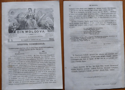 Revista Din Moldova , redactor Petriceicu Hasdeu , Iasi , 1862 , an 1 , nr. 2 foto