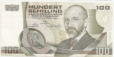 AUSTRIA 100 SCHILLING 1984 VF foto